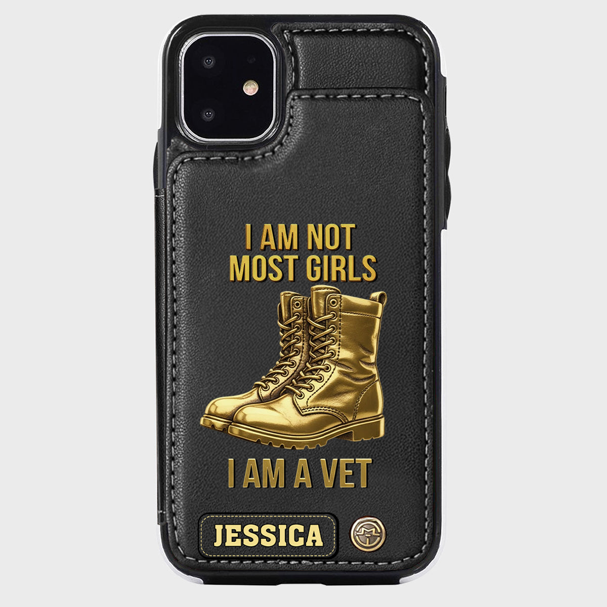 I Am A Vet - Personalized Veteran Wallet Phone Case