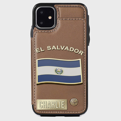 Proud El Salvador - Personalized Expats Wallet Phone Case