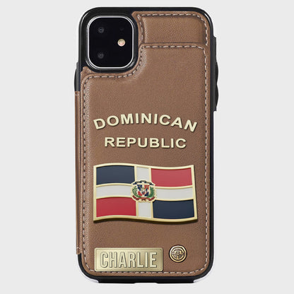 Proud Dominican - Personalized Expats Wallet Phone Case