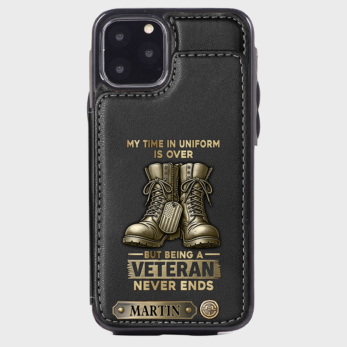 Proud Veteran - Personalized Veteran Wallet Phone Case
