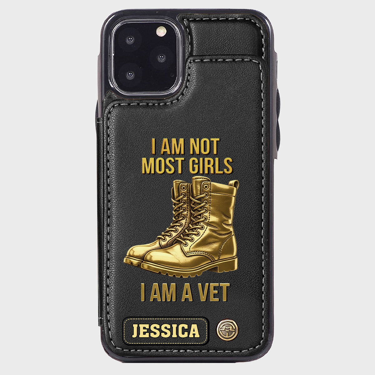 I Am A Vet - Personalized Veteran Wallet Phone Case