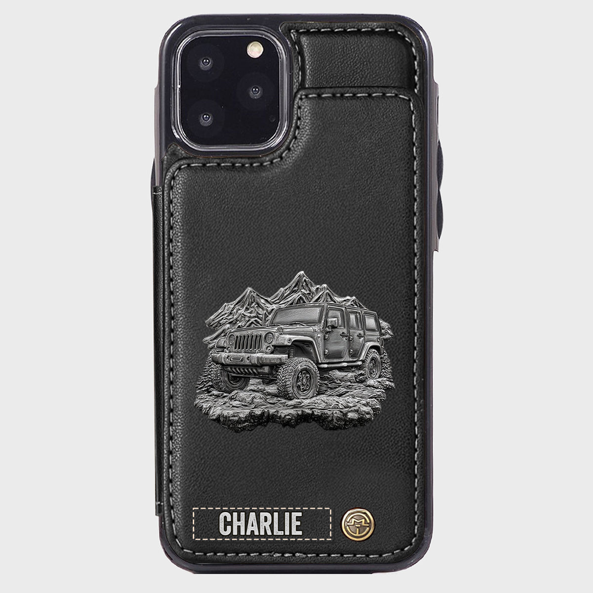 Metallic Off-Road Car - Personalized Car Wallet Phone Case