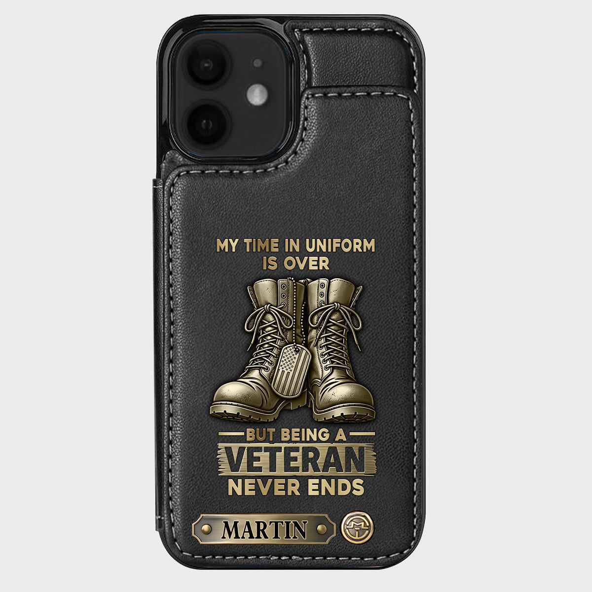 Proud Veteran - Personalized Veteran Wallet Phone Case