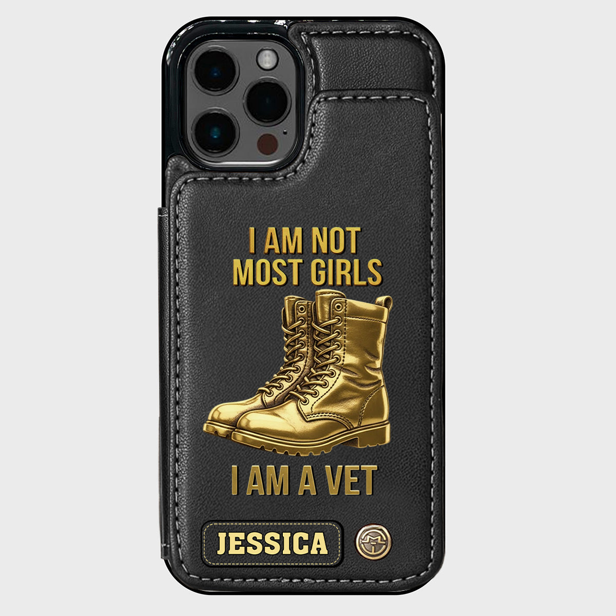 I Am A Vet - Personalized Veteran Wallet Phone Case