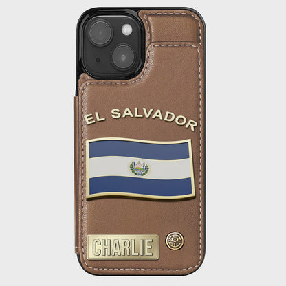 Proud El Salvador - Personalized Expats Wallet Phone Case