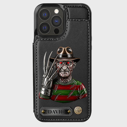 Scary Halloween - Personalized Horror Character Wallet Phone Case