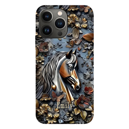 Stunning Horse - Personalized Horse Full Print Phone Case