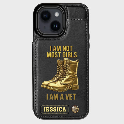 I Am A Vet - Personalized Veteran Wallet Phone Case