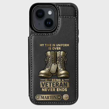 Proud Veteran - Personalized Veteran Wallet Phone Case