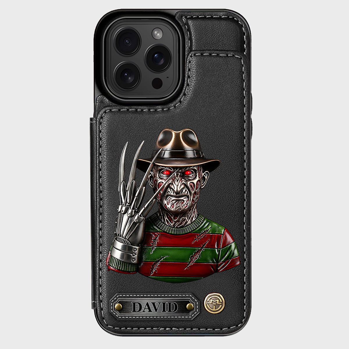 Scary Halloween - Personalized Horror Character Wallet Phone Case