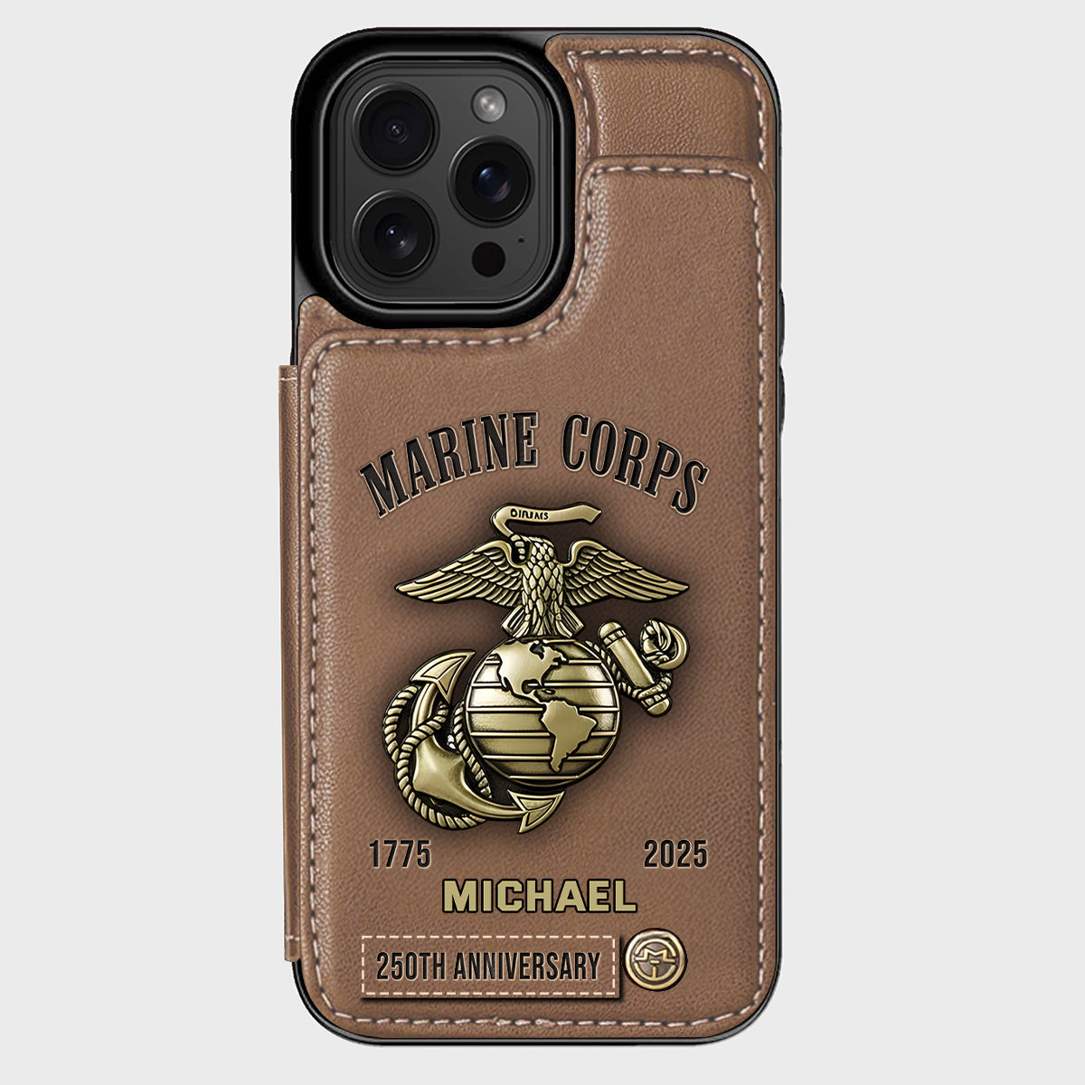 250th Anniversary - Personalized Veteran Wallet Phone Case