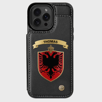 Proud Albania - Personalized Expats Wallet Phone Case
