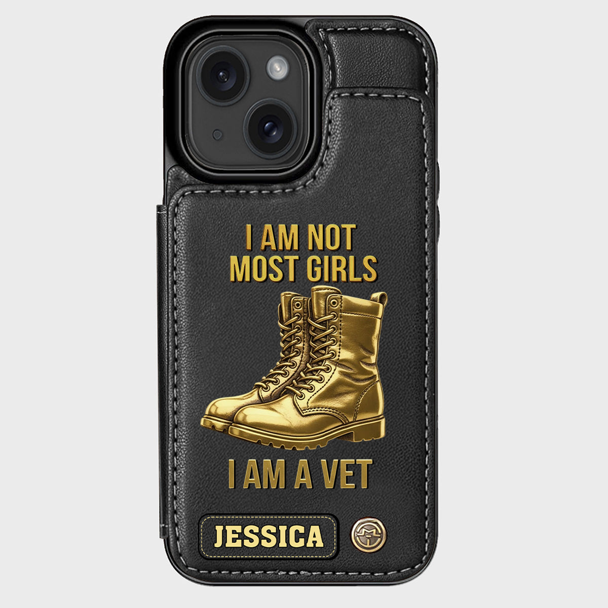 I Am A Vet - Personalized Veteran Wallet Phone Case