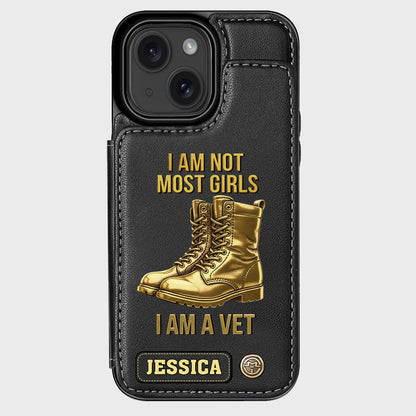 I Am A Vet - Personalized Veteran Wallet Phone Case