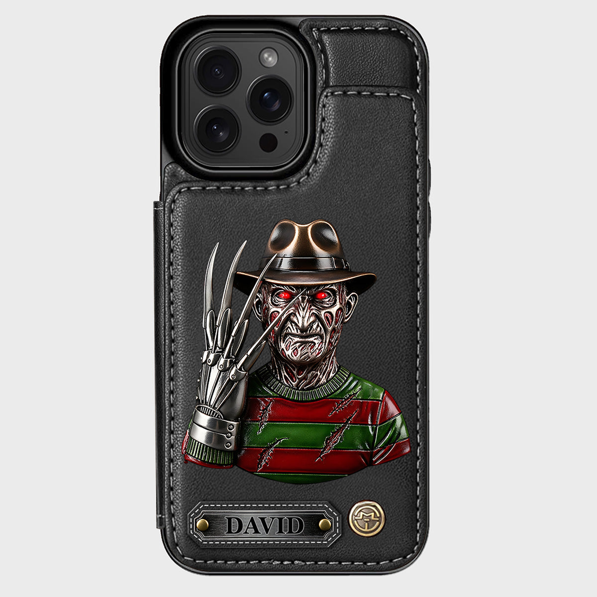 Scary Halloween - Personalized Horror Character Wallet Phone Case