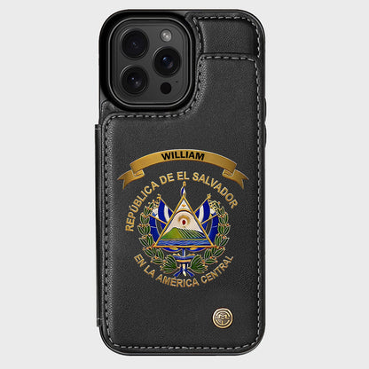 Proud El Salvador - Personalized Expats Wallet Phone Case