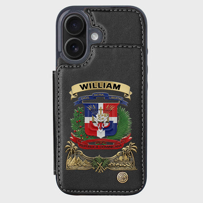 Proud Dominican - Personalized Expats Wallet Phone Case