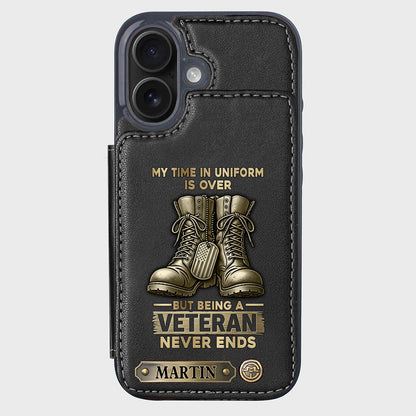 Proud Veteran - Personalized Veteran Wallet Phone Case