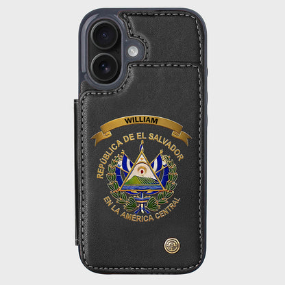 Proud El Salvador - Personalized Expats Wallet Phone Case