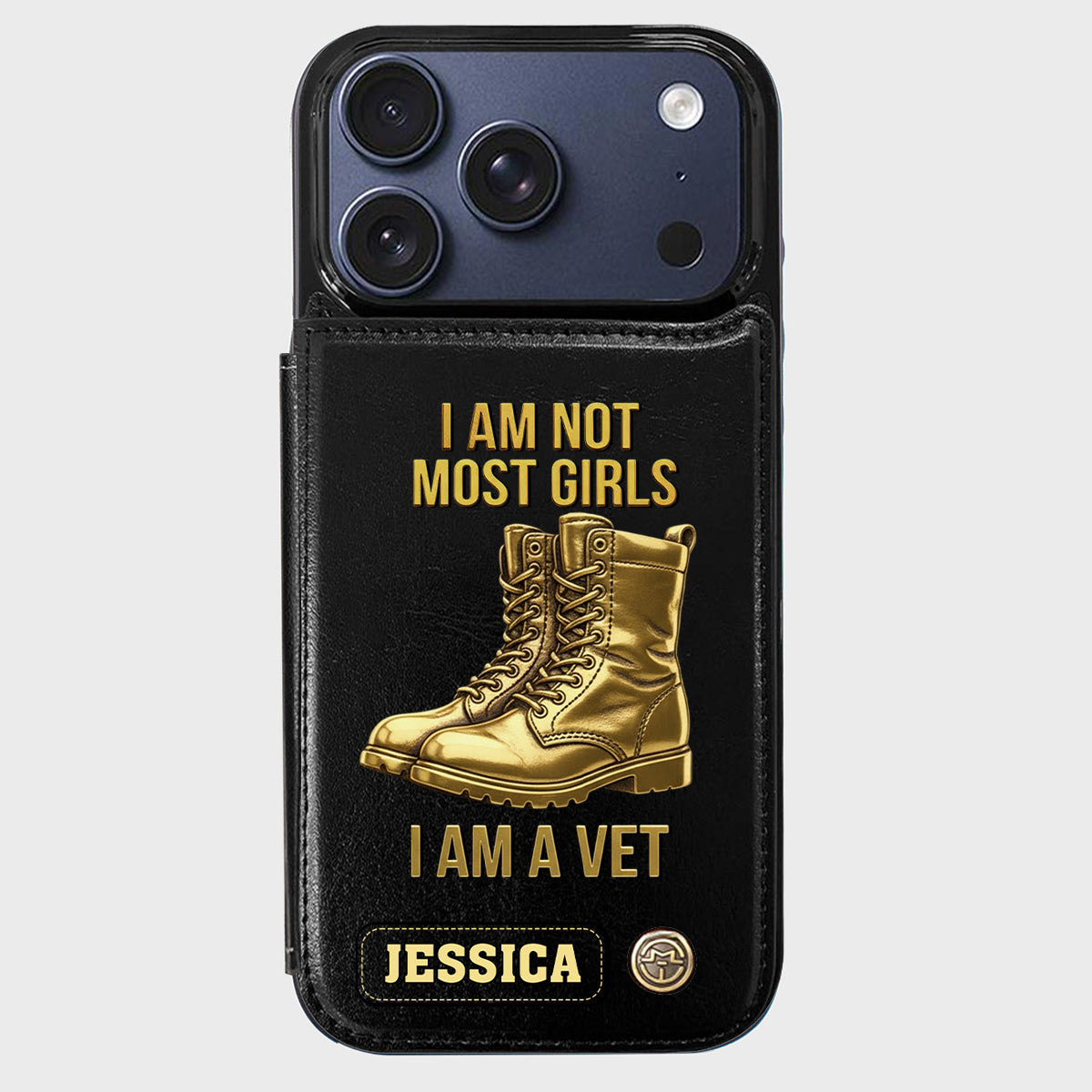 I Am A Vet - Personalized Veteran Wallet Phone Case