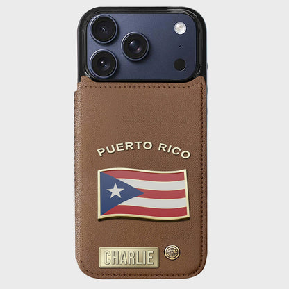 Proud Puerto Rico - Personalized Expats Wallet Phone Case