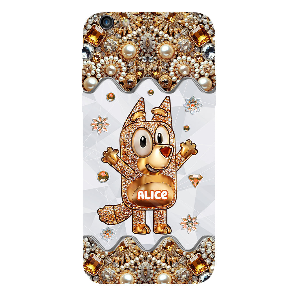 Cute Dog - Personalized Blue Dog Full Print Phone Case