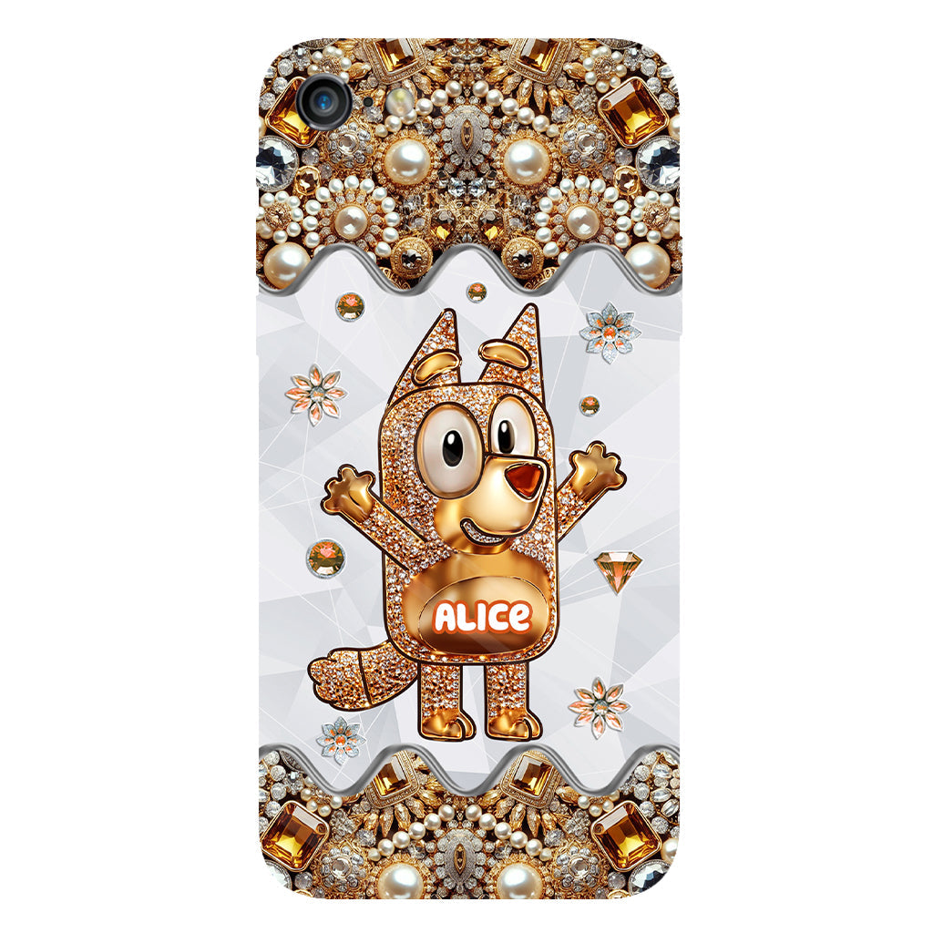Cute Dog - Personalized Blue Dog Full Print Phone Case