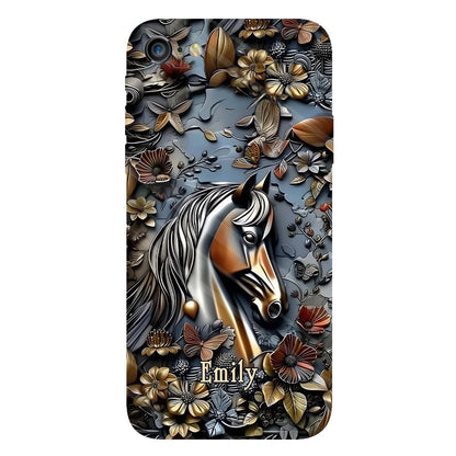 Stunning Horse - Personalized Horse Full Print Phone Case