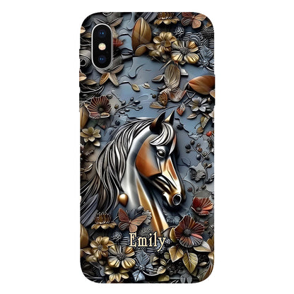 Stunning Horse - Personalized Horse Full Print Phone Case