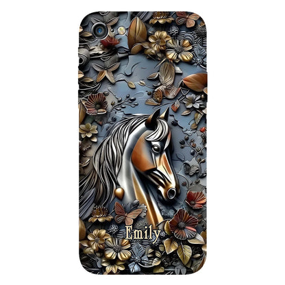 Stunning Horse - Personalized Horse Full Print Phone Case