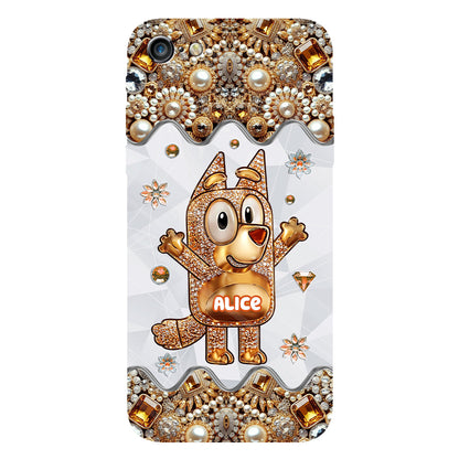 Cute Dog - Personalized Blue Dog Full Print Phone Case