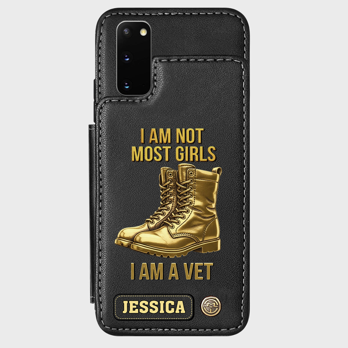 I Am A Vet - Personalized Veteran Wallet Phone Case