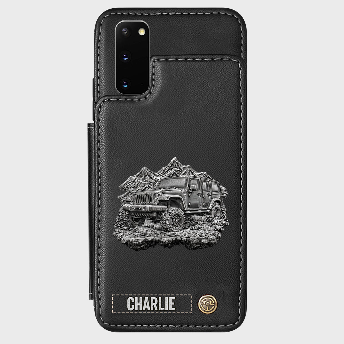 Metallic Off-Road Car - Personalized Car Wallet Phone Case