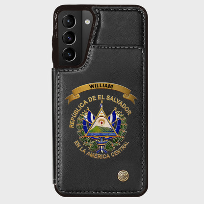 Proud El Salvador - Personalized Expats Wallet Phone Case