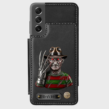 Scary Halloween - Personalized Horror Character Wallet Phone Case