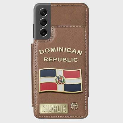 Proud Dominican - Personalized Expats Wallet Phone Case