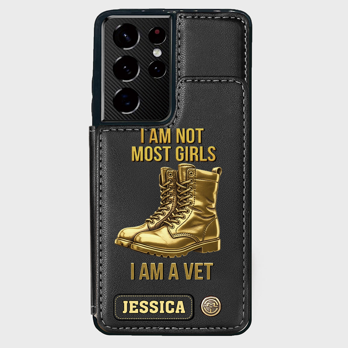 I Am A Vet - Personalized Veteran Wallet Phone Case