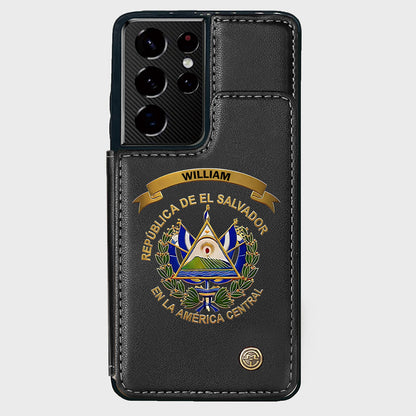 Proud El Salvador - Personalized Expats Wallet Phone Case