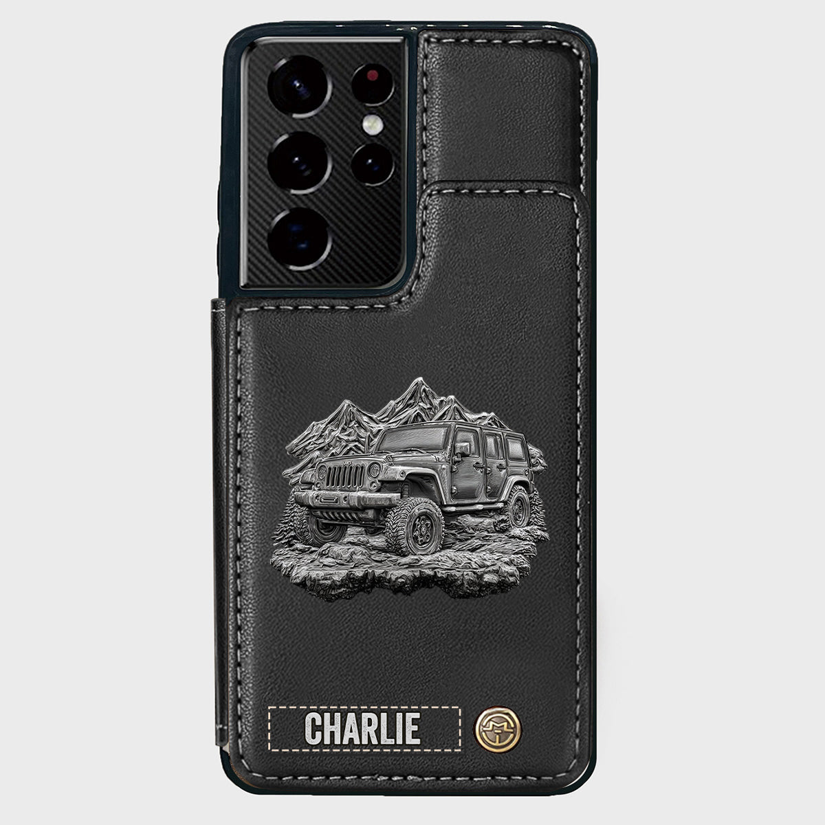 Metallic Off-Road Car - Personalized Car Wallet Phone Case