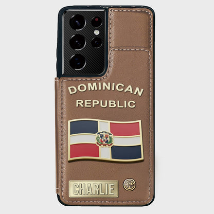 Proud Dominican - Personalized Expats Wallet Phone Case