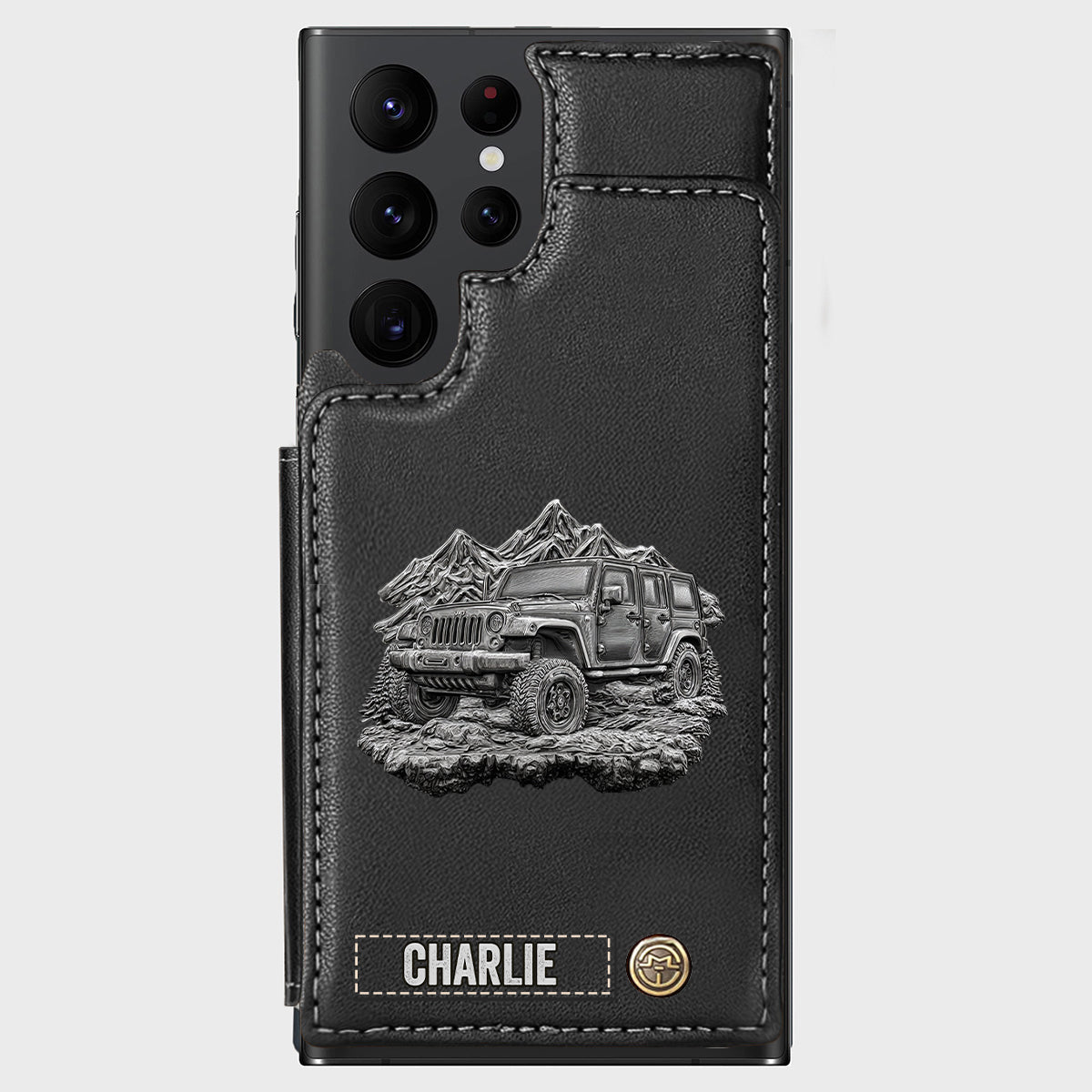 Metallic Off-Road Car - Personalized Car Wallet Phone Case