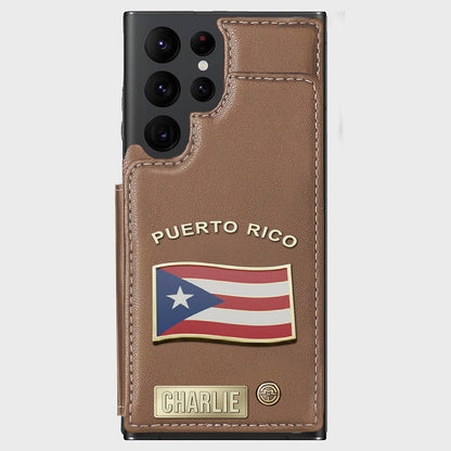 Proud Puerto Rico - Personalized Expats Wallet Phone Case
