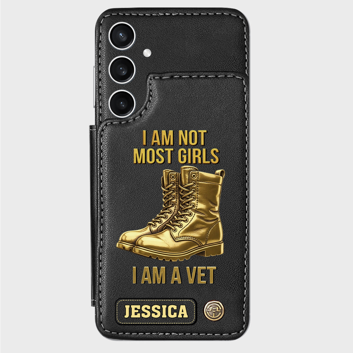 I Am A Vet - Personalized Veteran Wallet Phone Case