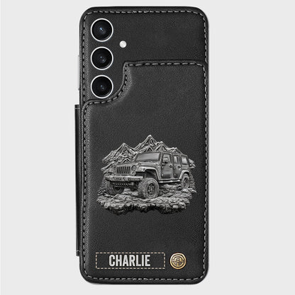Metallic Off-Road Car - Personalized Car Wallet Phone Case