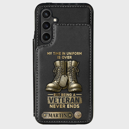 Proud Veteran - Personalized Veteran Wallet Phone Case