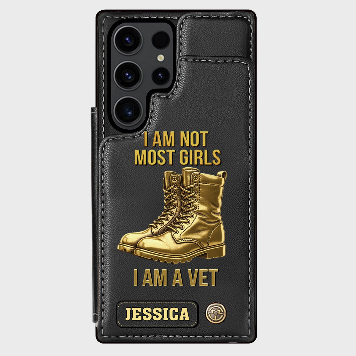 I Am A Vet - Personalized Veteran Wallet Phone Case