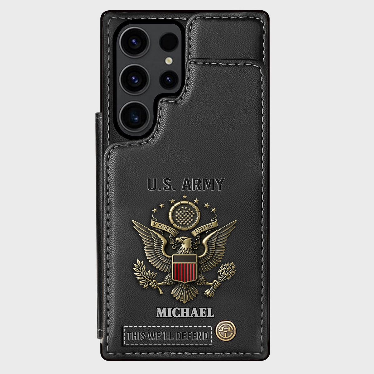 This We'll Defend - Personalized Veteran Wallet Phone Case