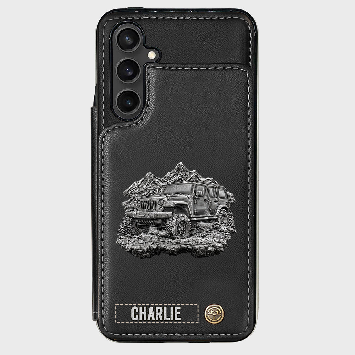 Metallic Off-Road Car - Personalized Car Wallet Phone Case