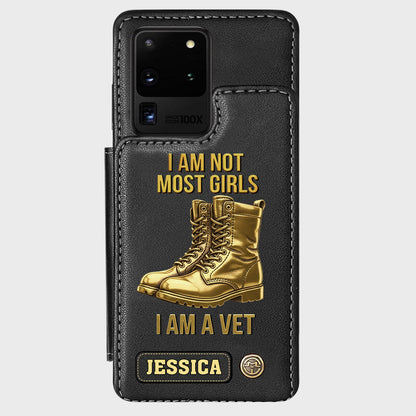 I Am A Vet - Personalized Veteran Wallet Phone Case