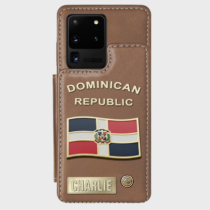 Proud Dominican - Personalized Expats Wallet Phone Case